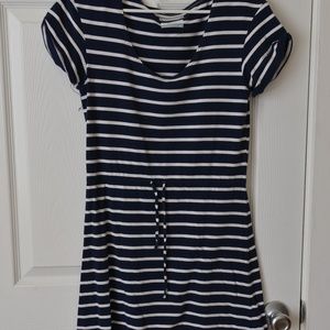 Omniwick Navy Blue and White Stripe Columbia Dress